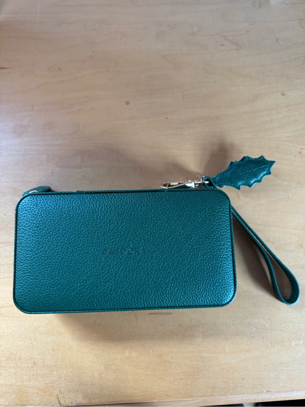 Pandora jewelry case green